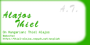 alajos thiel business card